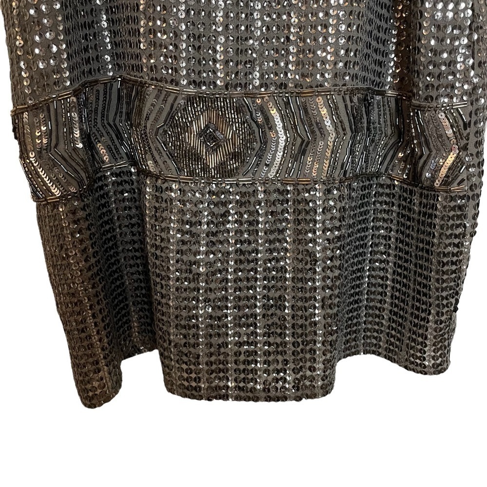 Forever 21 Special Collection Sequin and Beaded Micro Mini Dress Sz.M - Picture 5 of 16